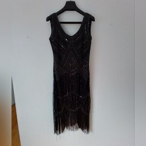 EUC 1920's Flapper Girl Costume Accessories Included